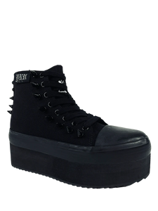 ELEVATION SPIKE BLACKOUT PLATFORM SNEAKERS